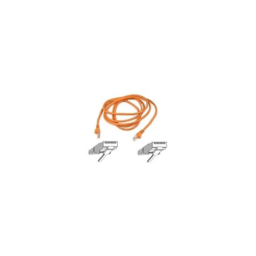 Belkin 7ft Cat5e Snagless Patch Cable Orange (A3L79107ORGS)