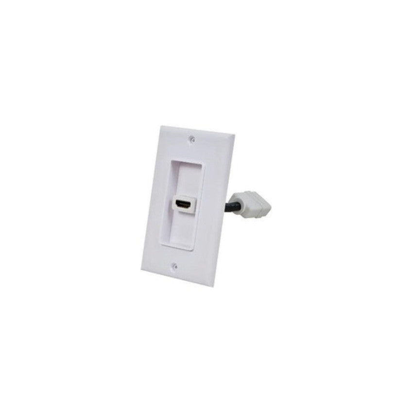 Monoprice Piece2 Wall Plate With 4in Hdmi- White (7330)