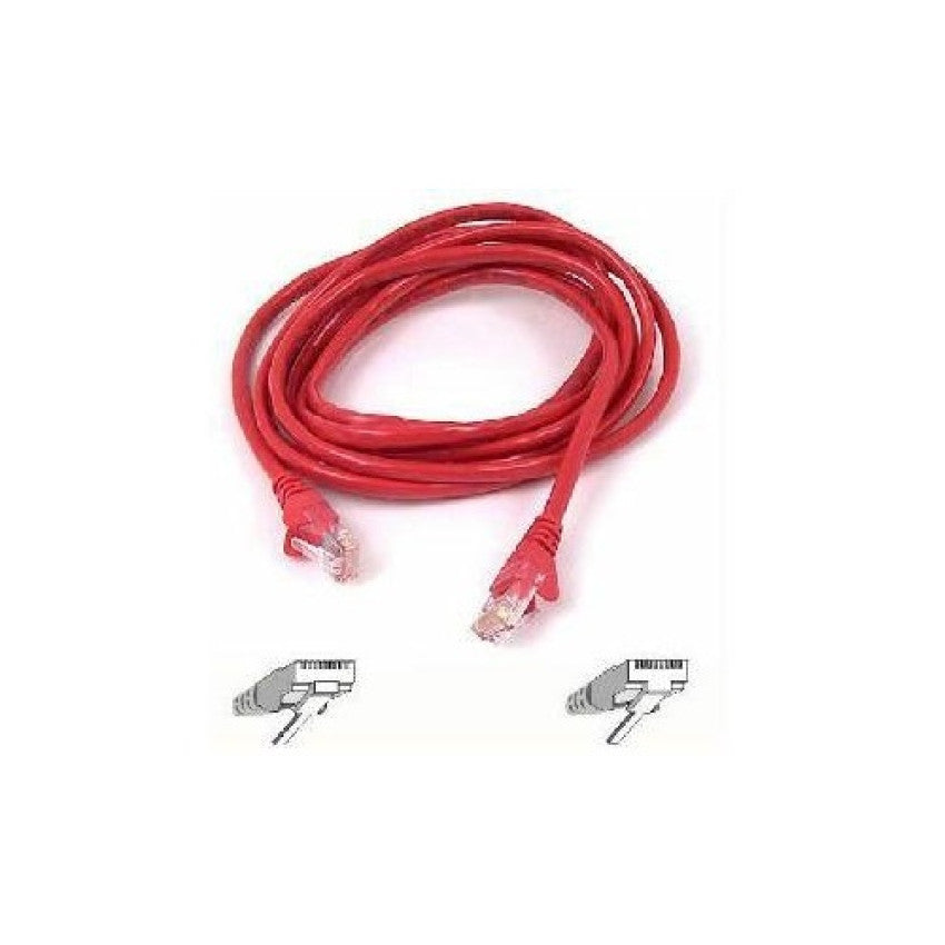 Belkin Cat6 Patch Cable Rj45m/rj45m 2ft Red (A3L98002REDS)