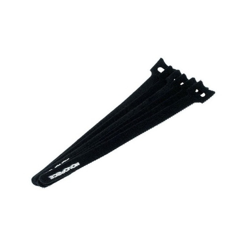 Monoprice Hook&loop Cable Ties,9in 50pack Black (6464)