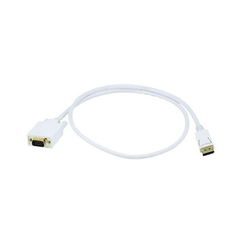 Monoprice 3ft Displayport To Vga Cable - White (6018)