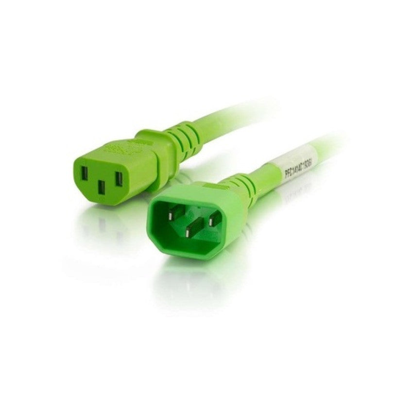 C2G 6ft C14 To C13 18/3 Sjt Green (17507)