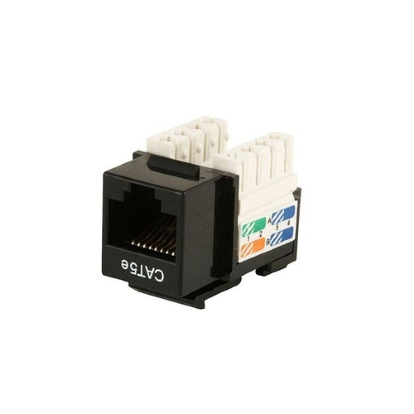Monoprice Cat5e Punch Down Keystone Jack - Black (5370)