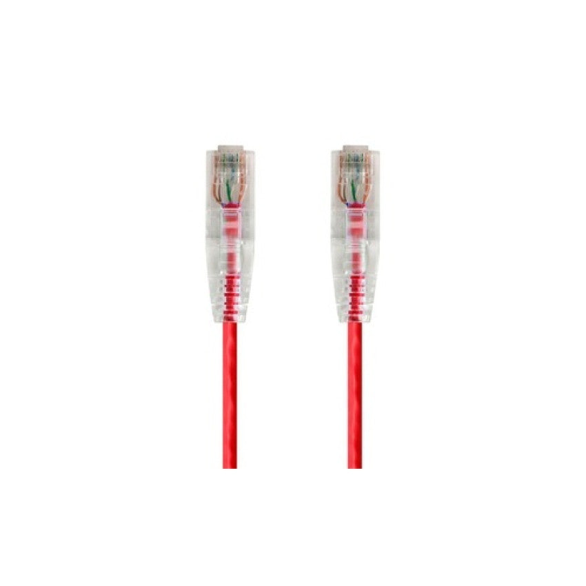 Monoprice Slimrun Cat6 Utp Cable-7ft Red (14814)