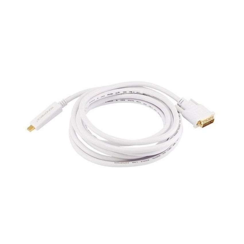 Monoprice Mini Displayport To Dvi Cable-white 10ft (6000)