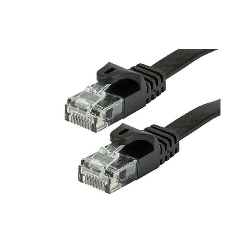 Monoprice Cat5e Flat Patch Cable_ 100ft Black (9557)