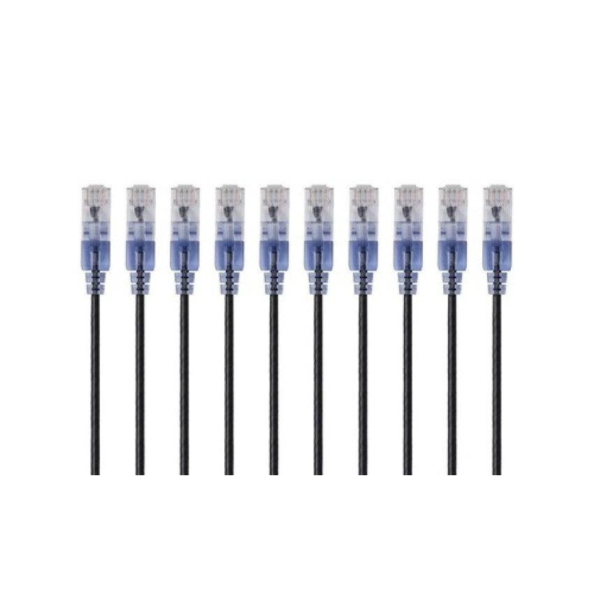 Monoprice Slim Cat6a Cable - 10pk_ 7ft Black (15161)