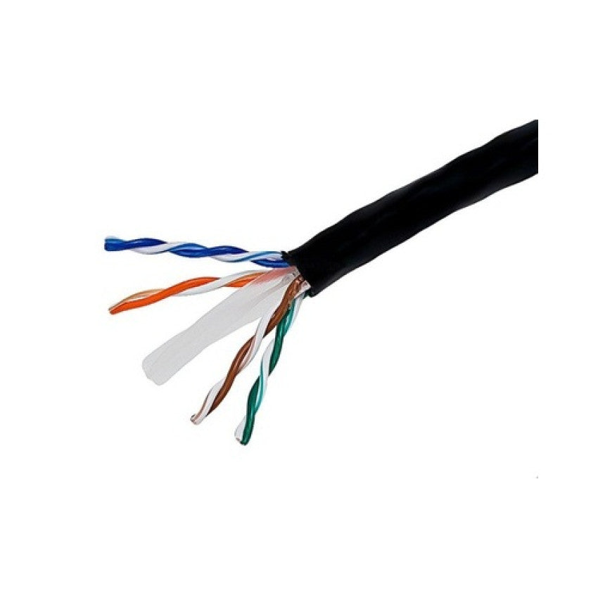 Monoprice Cat6 Utp Stranded (cm) 1000ft - Black (2268)