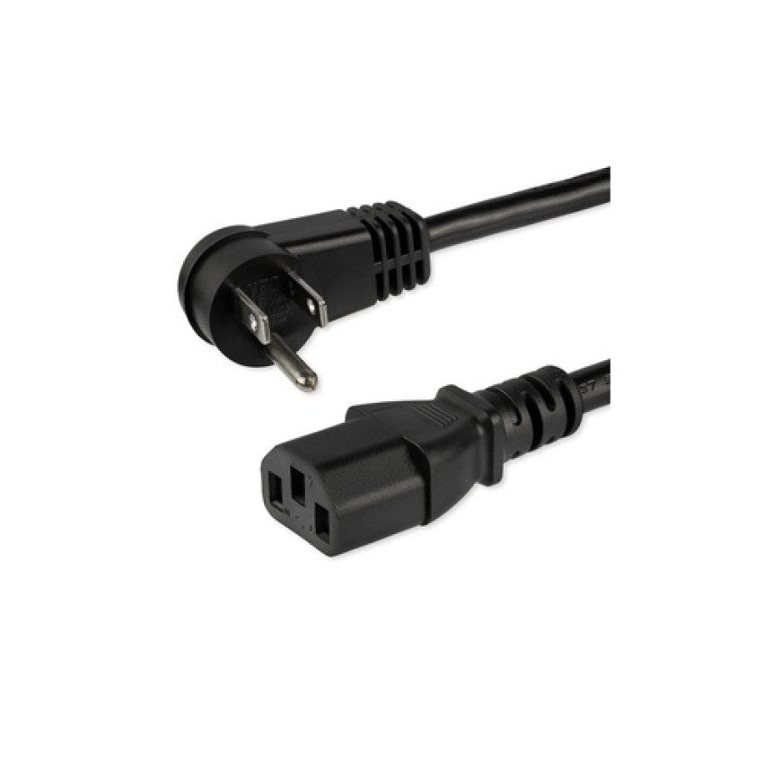 StarTech 10ft Power Cord, Angled Nema5-15p To C13 (PXTR10110)