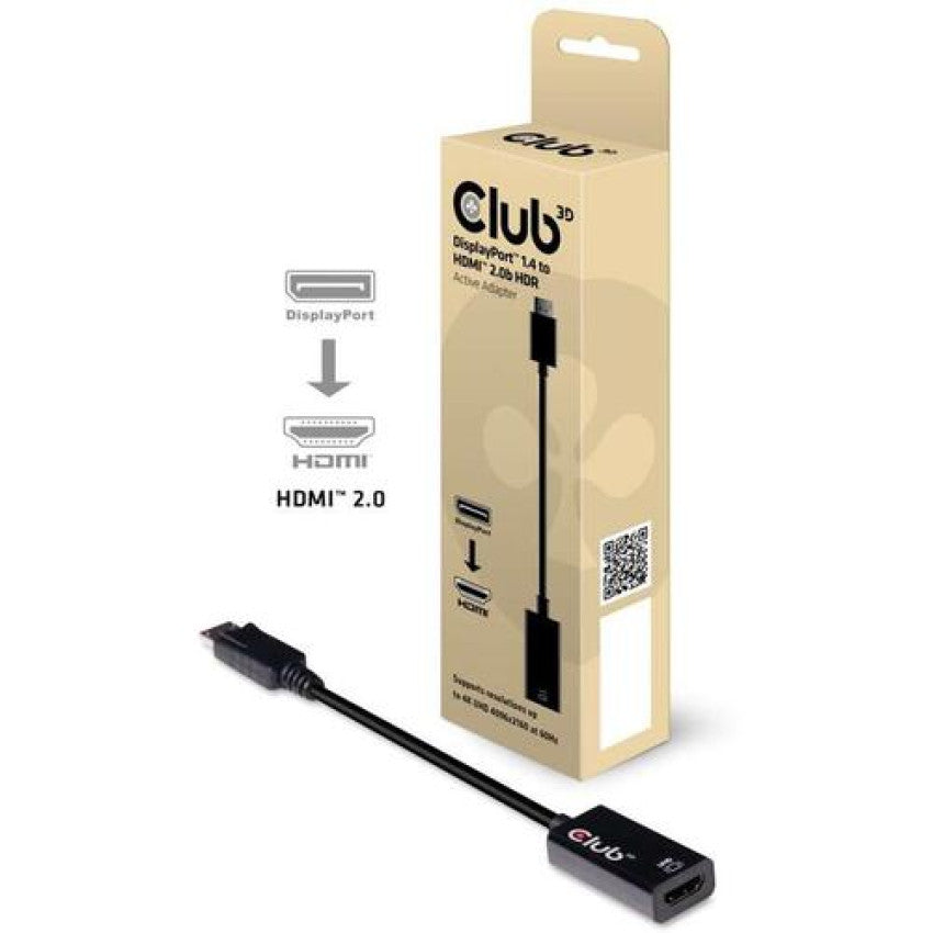 Club 3D Dp 1.4 To Hdmi 2.0b Hdr Adapter (CAC1080)