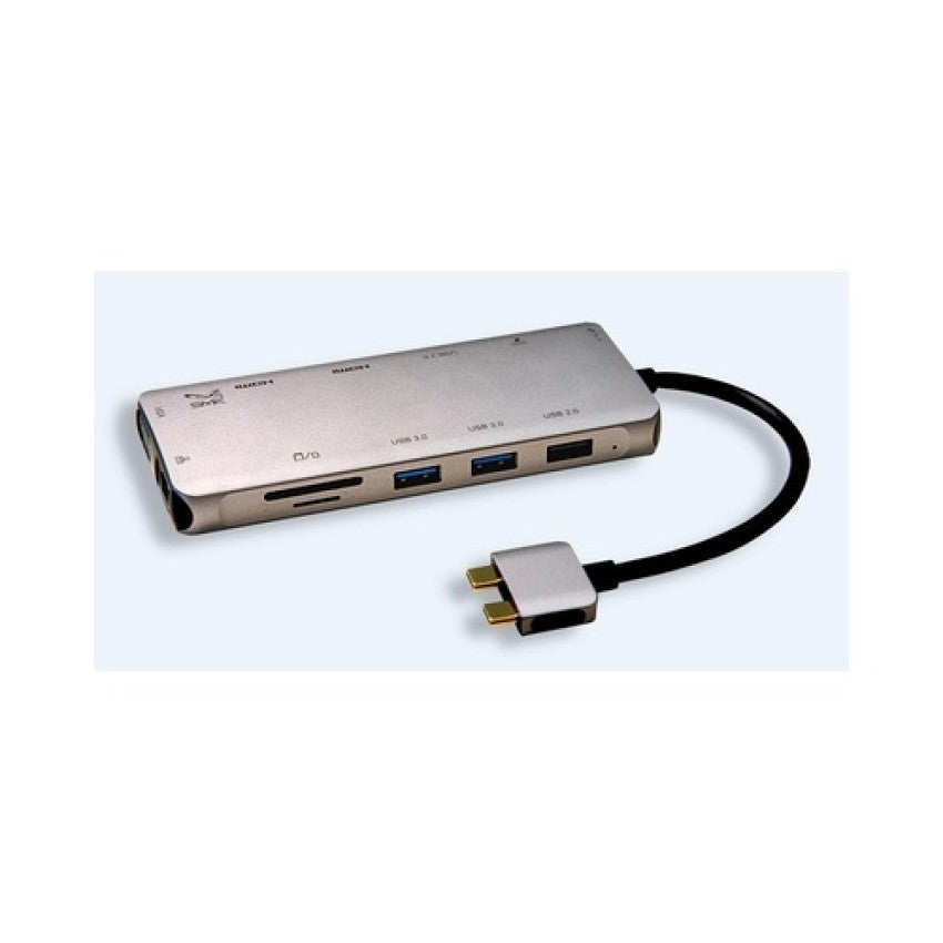 Snapt Smk-link Usb-c Dual Hdmi 4k Multi-stream Mini Docking Station / Hub W/vga (VP6960)
