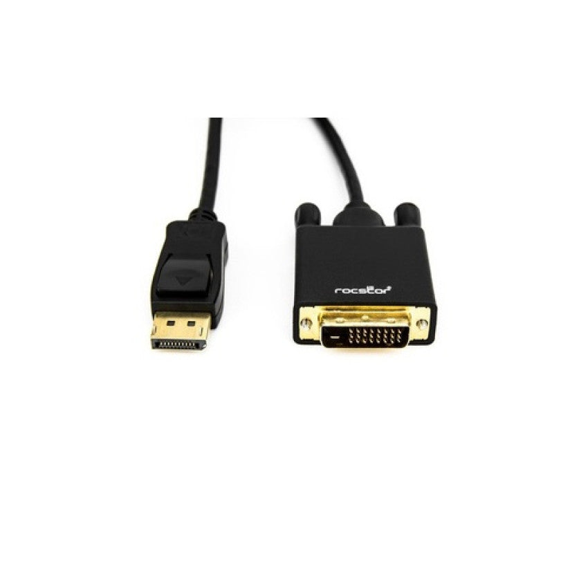 Rocstor Cable 6 Ft Displayport To Dvi-d (24+1) (Y10C155B1)