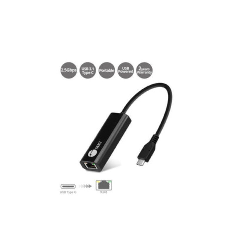 SIIG Usbc To 2.5g Ethernet Adapter (JUNE0A11S1)