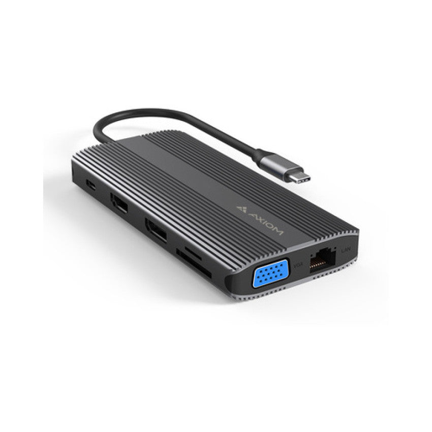 Axiom Usb-c To Hd/dp/vga/rj/usb-c/usb-a (12N1USBCHPV5CAXDAX)