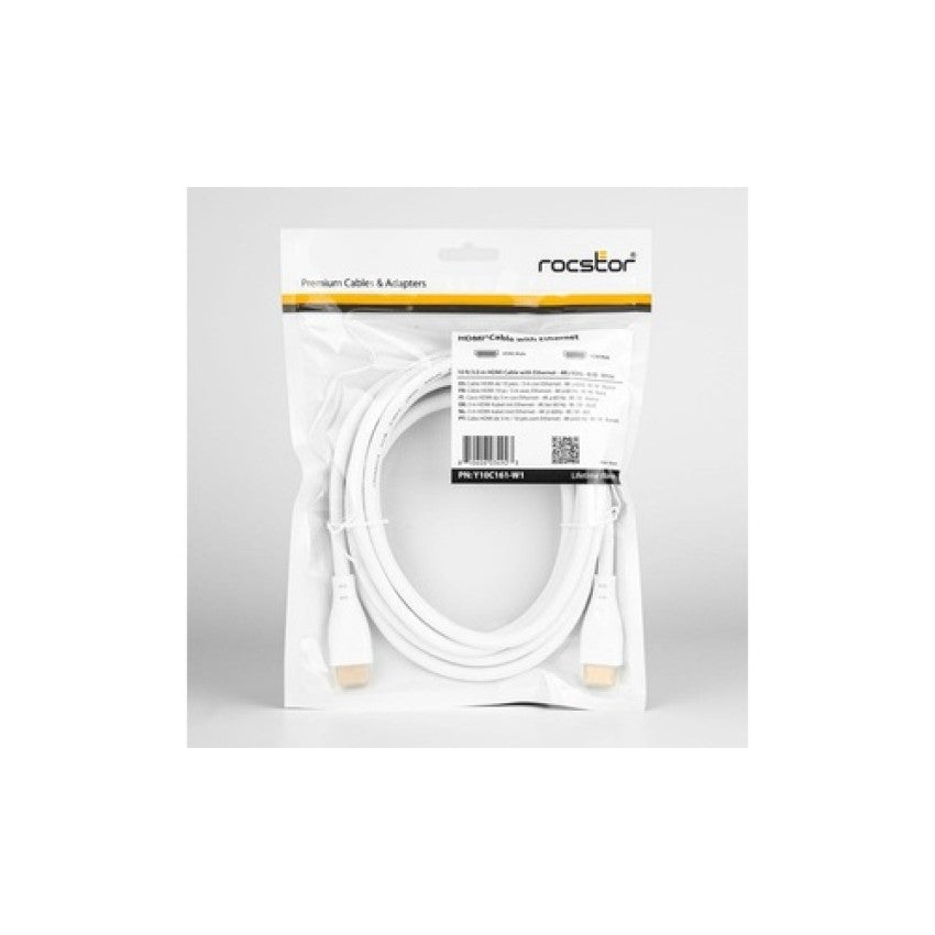 Rocstor 10 Ft Hdmi High Speed Cable M/m (Y10C161W1)