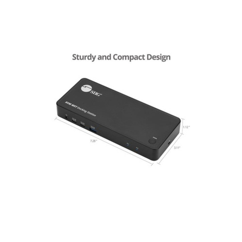 SIIG Dual Host 4k Usb-c Kvm Mst Docking W/pd (CEDK0111S1)