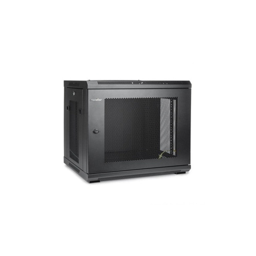 Rocstor Solidrack 9u Rack Vented Enclosure-black (Y10E005B1)
