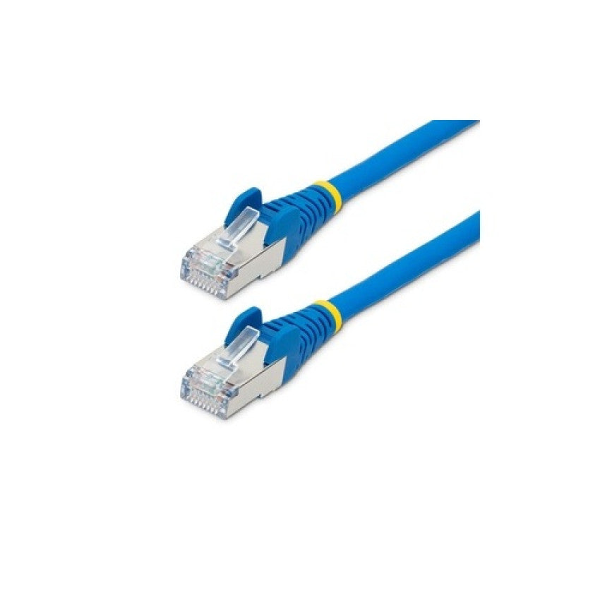 StarTech 2ft Cat6a Ethernet Cable - Blue - Low Smoke Zero Halogen (lszh) - 10gbe 500mhz 100w Poe Snagless Rj-45 W/strain Reliefs S/ftp Network Cord (NLBL2FCAT6APATCH)