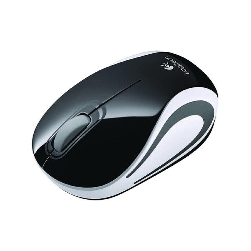 Logitech M187 Ultra Portable - Black - With White Stripe (910005459)