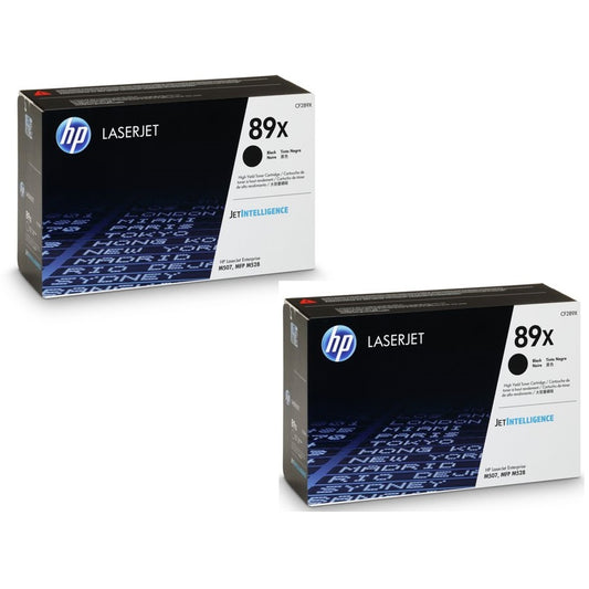 HP 89X High Yield Black Toner Cartridge 2-pack