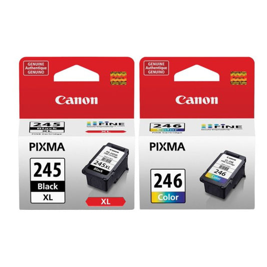 Canon PG-245XL High Capacity Black and Canon CL-246 Color Ink Cartridge