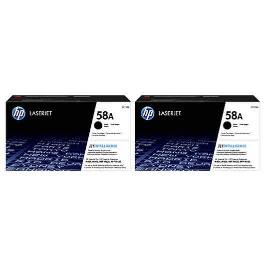 HP 58A Black Standard Yield Toner Cartridges, 2/Pack