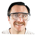 Uvex Astro OTG 3001 Wraparound Safety Glasses, Black Plastic Frame, Clear Lens (S2500)