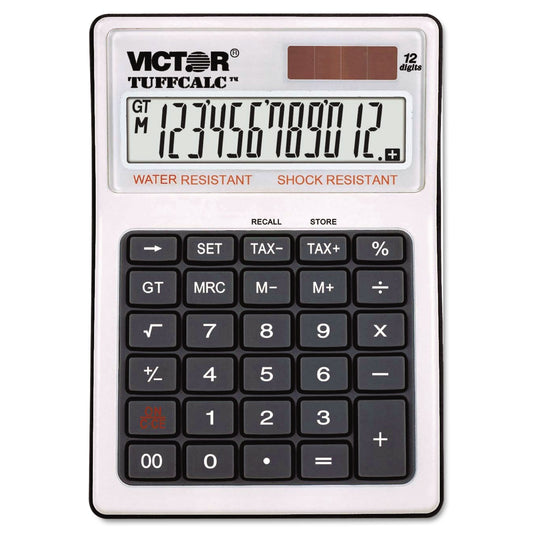 Victor TUFFCALC Desktop Calculator, 12-Digit LCD (99901)