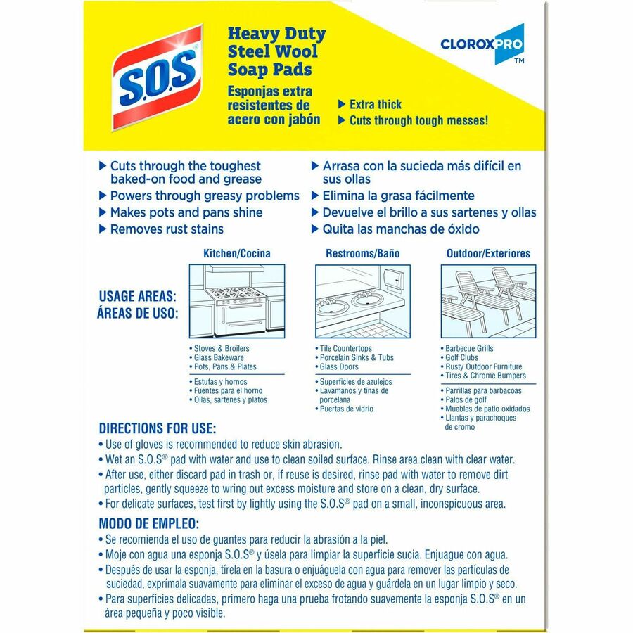  S.O.S Steel Wool Soap Pads (88320)