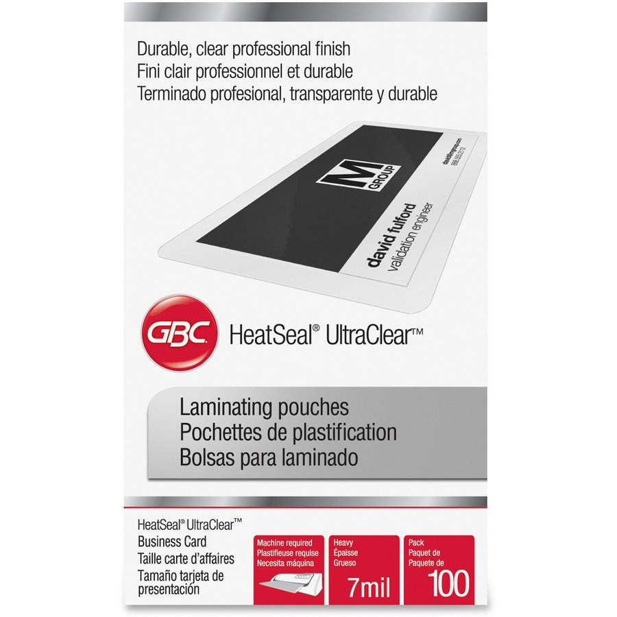 GBC HeatSeal UltraClear Laminating Pouches (3300371)