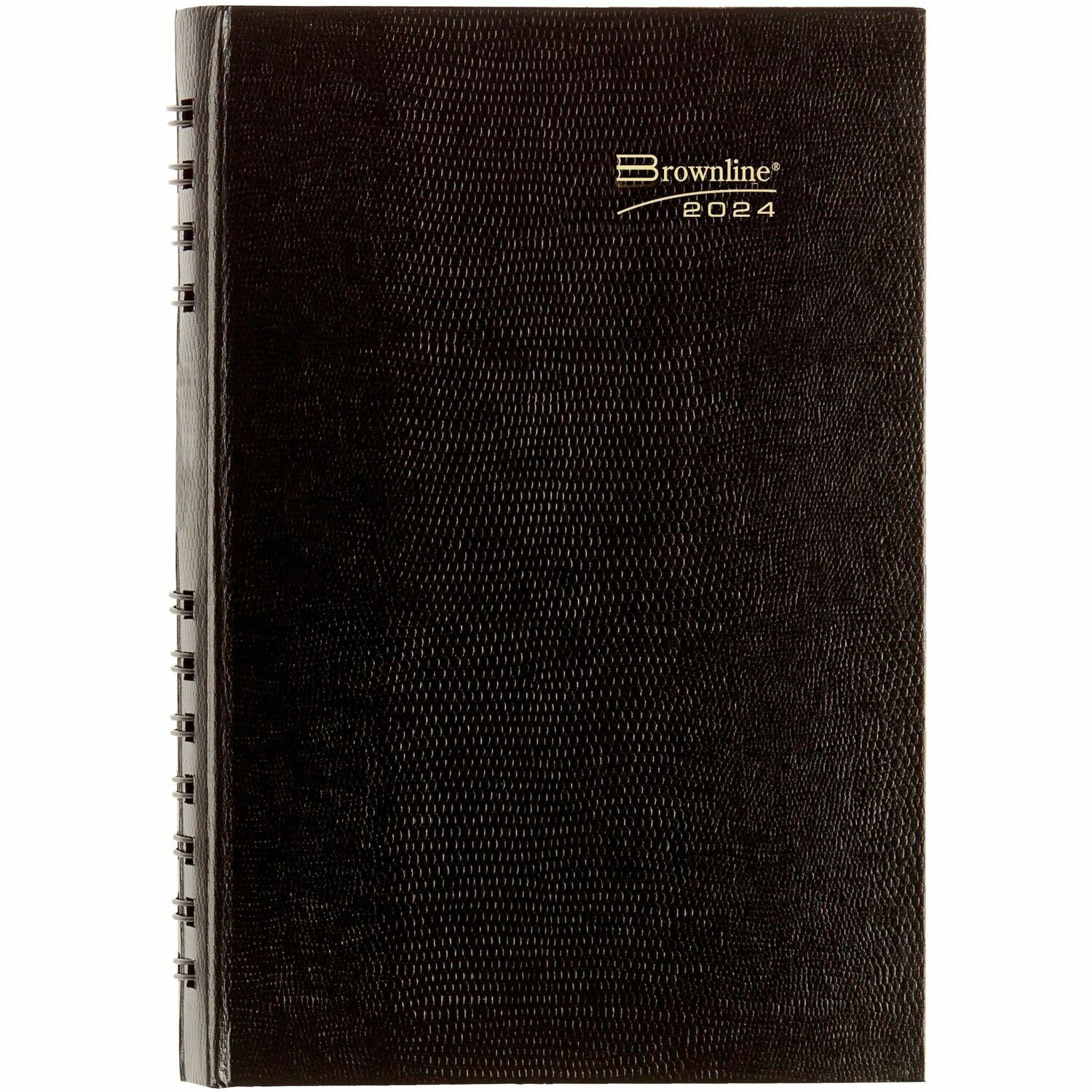 Brownline CoilPro Hard Cover Daily Appointment Book / Monthly Planner (CB634CBLK)