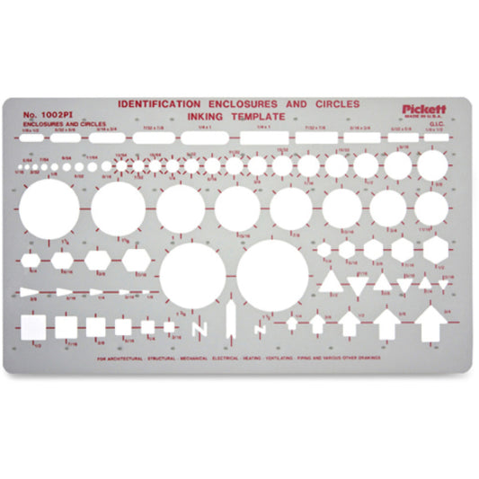 Chartpak Circle/Identification Template (1002PI)