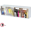 Deflecto Tilt Bin Interlocking Multi-Bin Storage Organizer (20403OP)