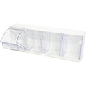 Deflecto Tilt Bin Interlocking Multi-Bin Storage Organizer (20403OP)