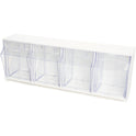 Deflecto Tilt Bin Interlocking Multi-Bin Storage Organizer (20403OP)