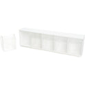 Deflecto Tilt Bin Interlocking Multi-Bin Storage Organizer (20503OP)