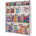 Deflecto Tilt Bin Interlocking Multi-Bin Storage Organizer (20503OP)