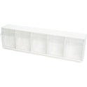 Deflecto Tilt Bin Interlocking Multi-Bin Storage Organizer (20503OP)