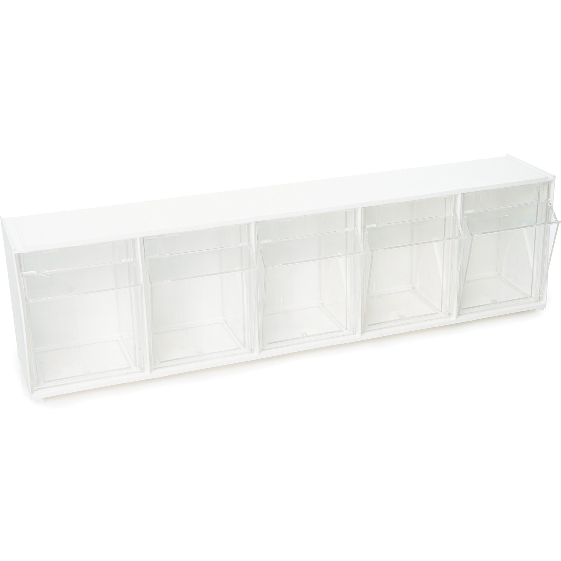 Deflecto Tilt Bin Interlocking Multi-Bin Storage Organizer (20503OP)