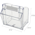 Deflecto Tilt Bin Interlocking Multi-Bin Storage Organizer (20603OP)