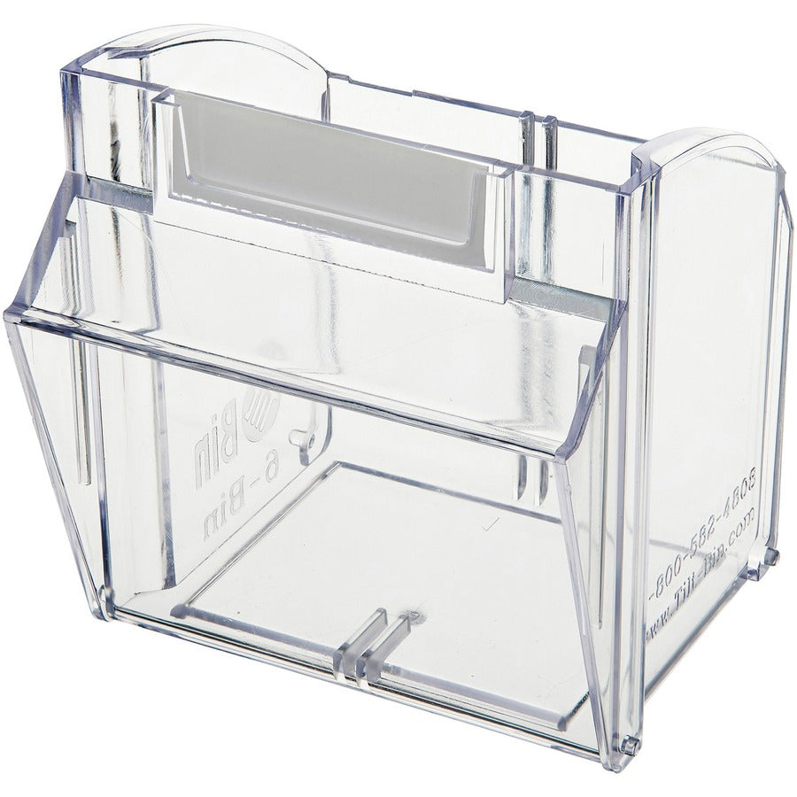 Deflecto Tilt Bin Interlocking Multi-Bin Storage Organizer (20603OP)