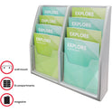 Deflecto Multi-Compartment Literature Display (52209)