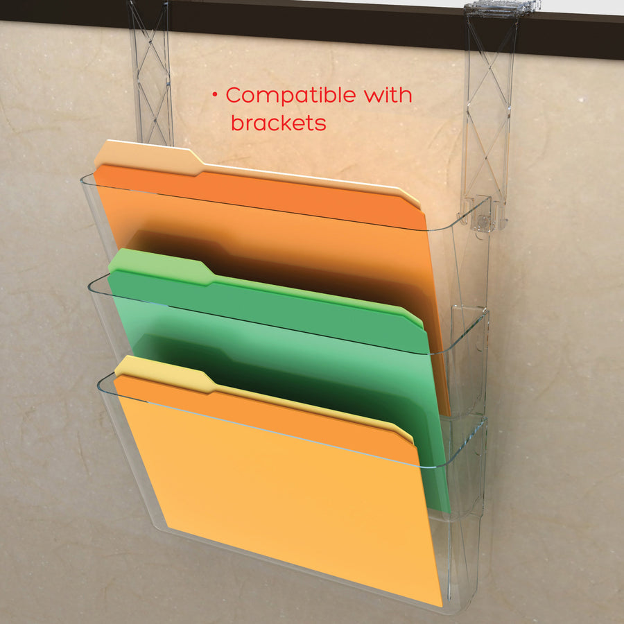 Deflecto Stackable DocuPocket for Partition Walls (73601RT)