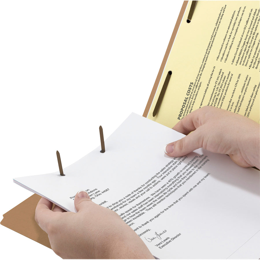 Smead Straight Tab Cut Letter Recycled Fastener Folder (14834)