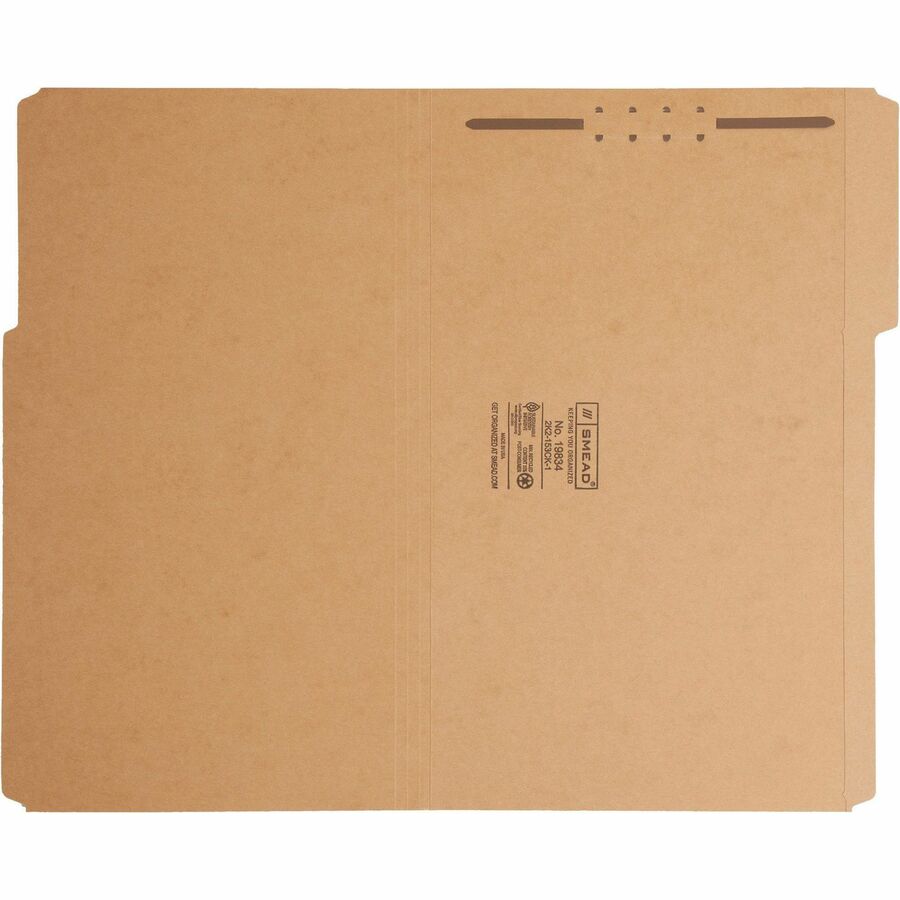 Smead 1/3 Tab Cut Legal Recycled Fastener Folder (19834)