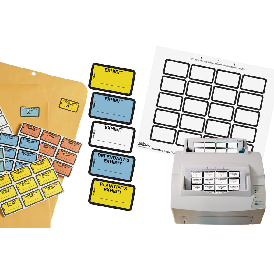 Tabbies Legal Exhibits-U-Create 1" Labels (48090)