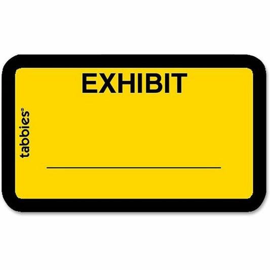 Tabbies Color-coded Legal Exhibit Labels (58090)