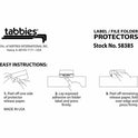 Tabbies Self-adhesive File Folder Label Protectors (58385)