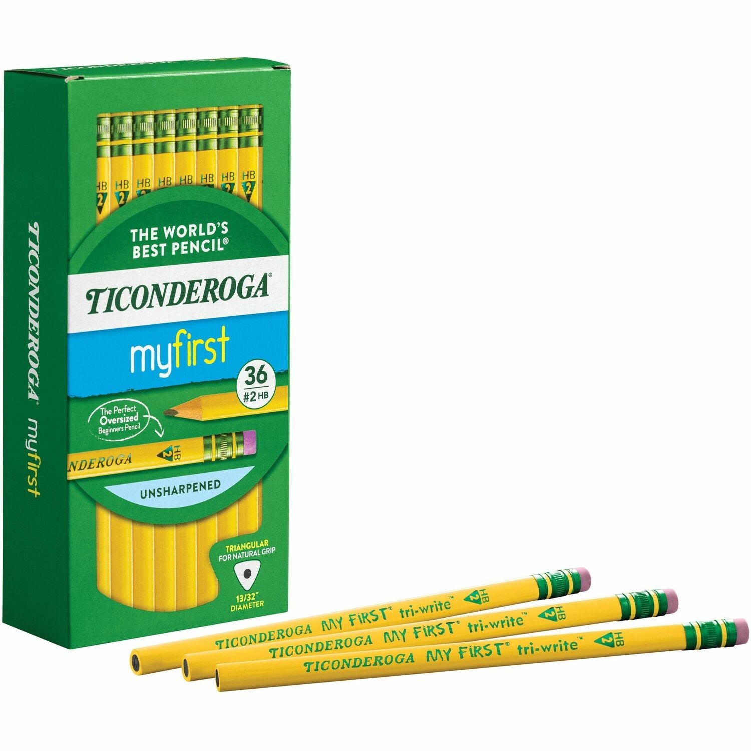 Ticonderoga My First Tri-Write No. 2 Pencils (13082)