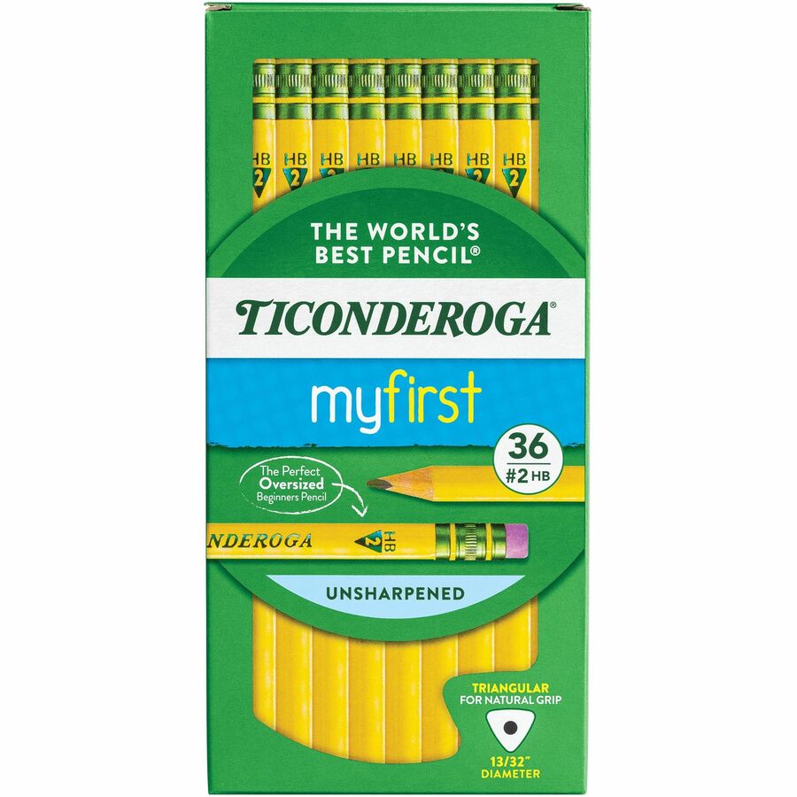 Ticonderoga My First Tri-Write No. 2 Pencils (13082)